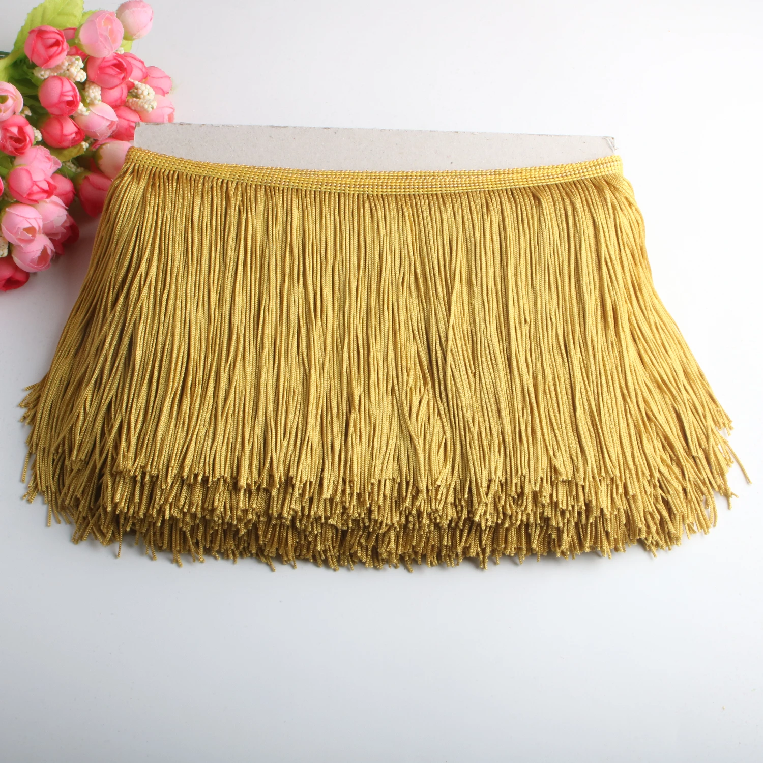 10 หลาแพ็ค 15 ซม.ความกว้าง Fringe Trim ลูกไม้ Polyerter เส้นใยพู่เสื้อผ้าอุปกรณ์เสริมละตินงานแต่งงานชุดพู่ริบบิ้น DIY