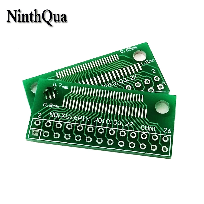 2/5/10pcs 26pin FFC FPC Test Connector 0.7mm / 0.8mm / 0.65mm / 1.0mm to 2.54mm Double Row Pin Adapter Board