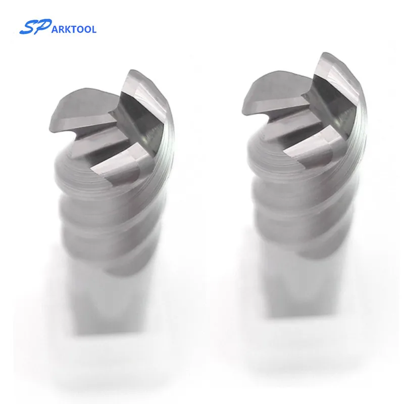 Fraise en bout en carbure de tungstène, fraise en bout en aluminium à 3 cannelures, fraise Frez en acier, outils CNC, métal Fresa, HRC55