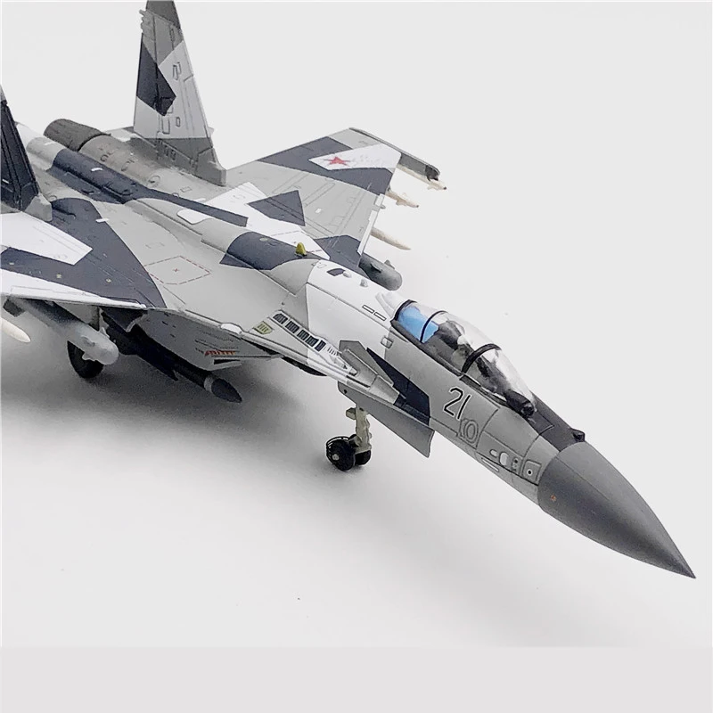 Jason TUTU Aircraft model Plane Russian Air Force fighter Su 35 airplane Alloy model diecast 1:100 scale metal Planes