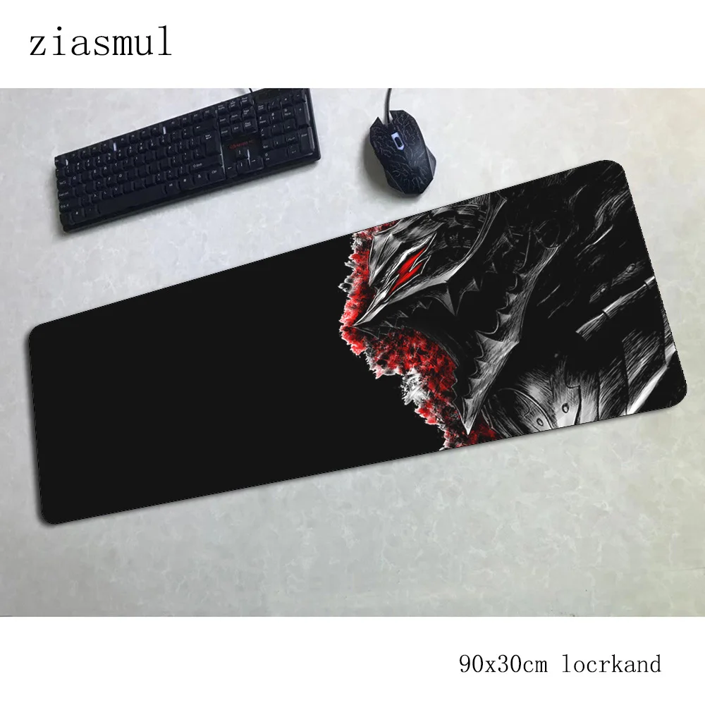 Коврик для мыши berserk padmouse 900x300x3 мм, игровой коврик для мыши, крутой новый геймерский компьютерный Настольный коврик с узором HD, коврик для ноутбука, ПК