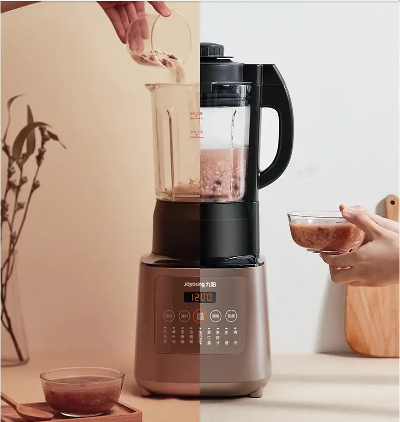 220 В бытовой Электрический Автоматическая соковыжималка Еда настенный выключатель сои Сок чайник Соковыжималка для фруктов с подогревом Ф...