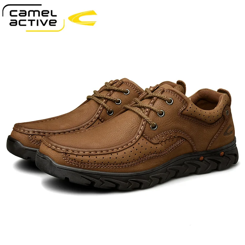 

Camel Active Men's Shoes New Genuine Leather Casual Shoes Men Tooling Outdoor Leisure Fold-resistant Cowhide Non-slip Footwear