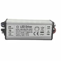 10pcs/lot 6-12x3W DC18-40V 900mA 220V LED Driver 18w 30w 36w Power Supply IP67 Waterproof Constant Current Driver For FloodLight