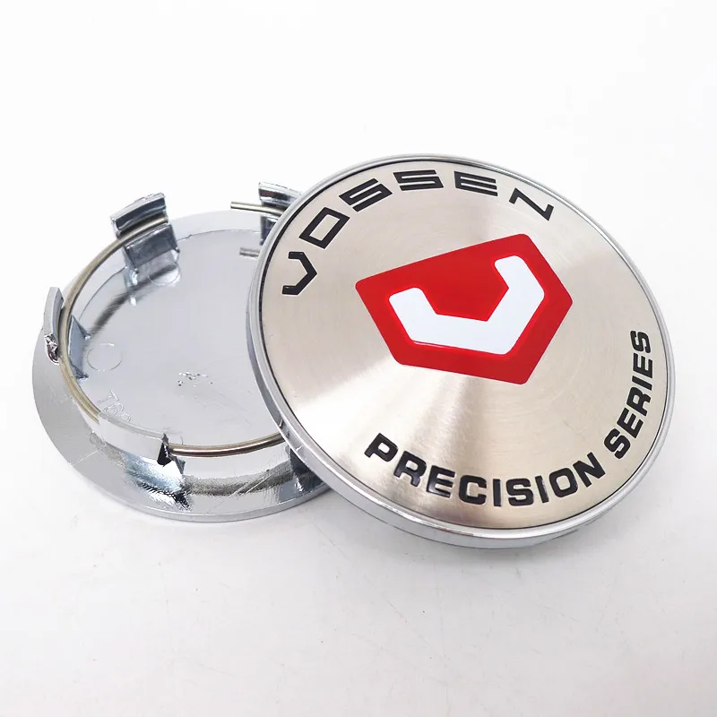 4pcs 69mm Wheel Center Hub Cap Cover VOSSEN Emblem Sticker For A3 A4 A6 4B0601171A Car Styling Accessories