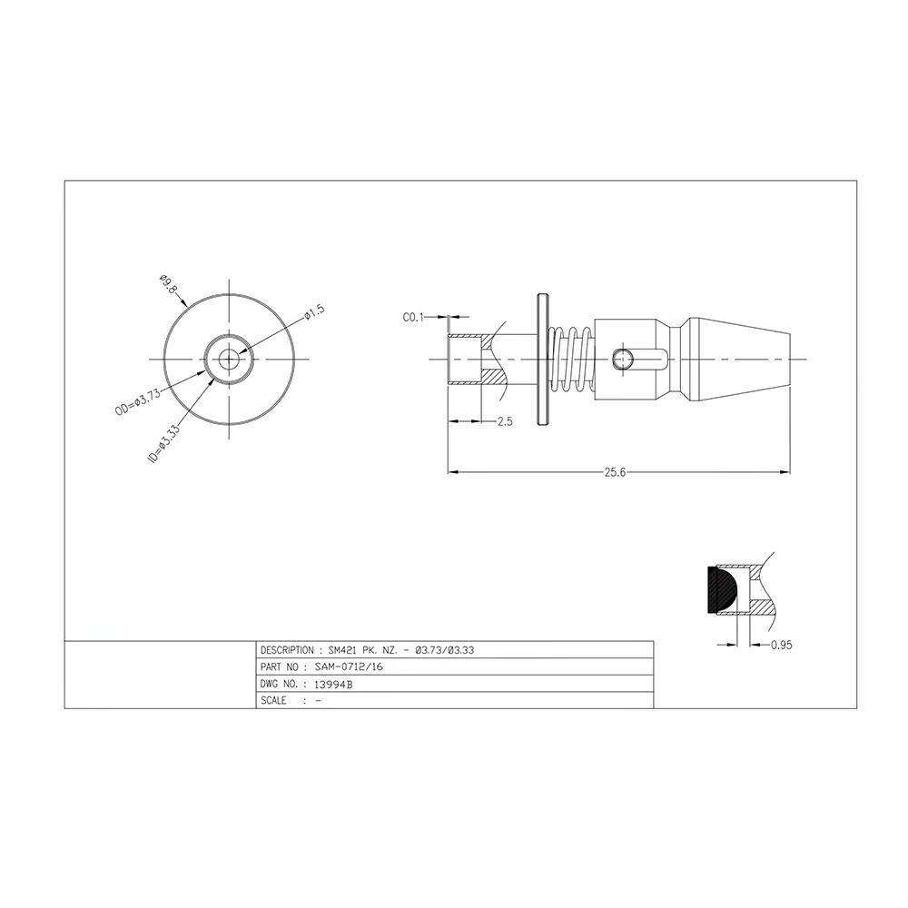 SMT مخصصة فوهات سامسونج آلة SLM 120 S