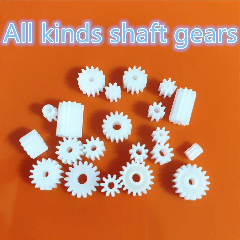 21 Kinds Plastic Shaft Gears Group 1 Motor Teeth Axis Gears Sets 1mm 2mm Hole Diameter DIY Helicopter Robot Toys Dropshipping