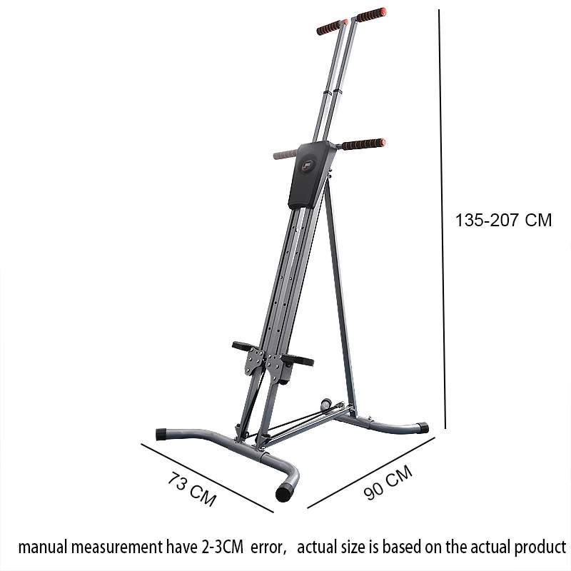 Vertical Climber Stepper Foldable Stepping Fitness Climbing Step Machine Equipment Accurate Lcd Step Counter 5-Gear Adjustment