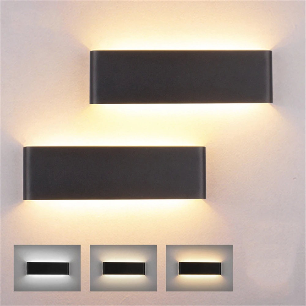 

Modern 12W LED Indoor Wall Lamp Bedroom Bedside Mirror Front Light Aisle Corridor Home Lighting Aluminum Wall Sconce AC85-265V