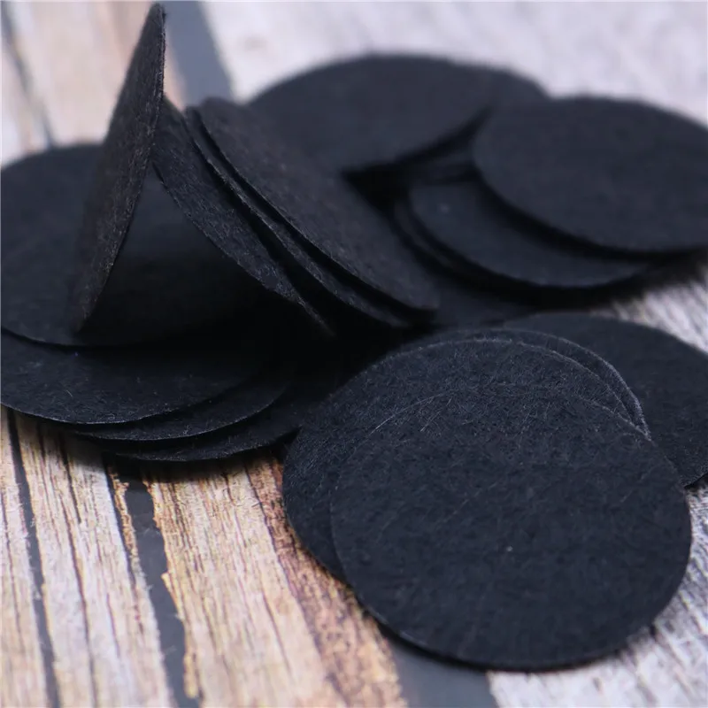 100 Pieces Round Wool Felt  Diy Crafts for Kids Wool Felt Doll Flowers Leaves Garland Headwear Christmas Felt Decor Sewing Patch