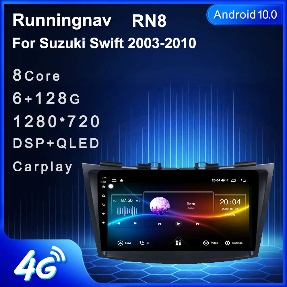 

Runningnav для Suzuki Swift 2003-2005 2006 2007 2008-2010 Android автомобильное радио, мультимедийный видеоплеер, навигация GPS