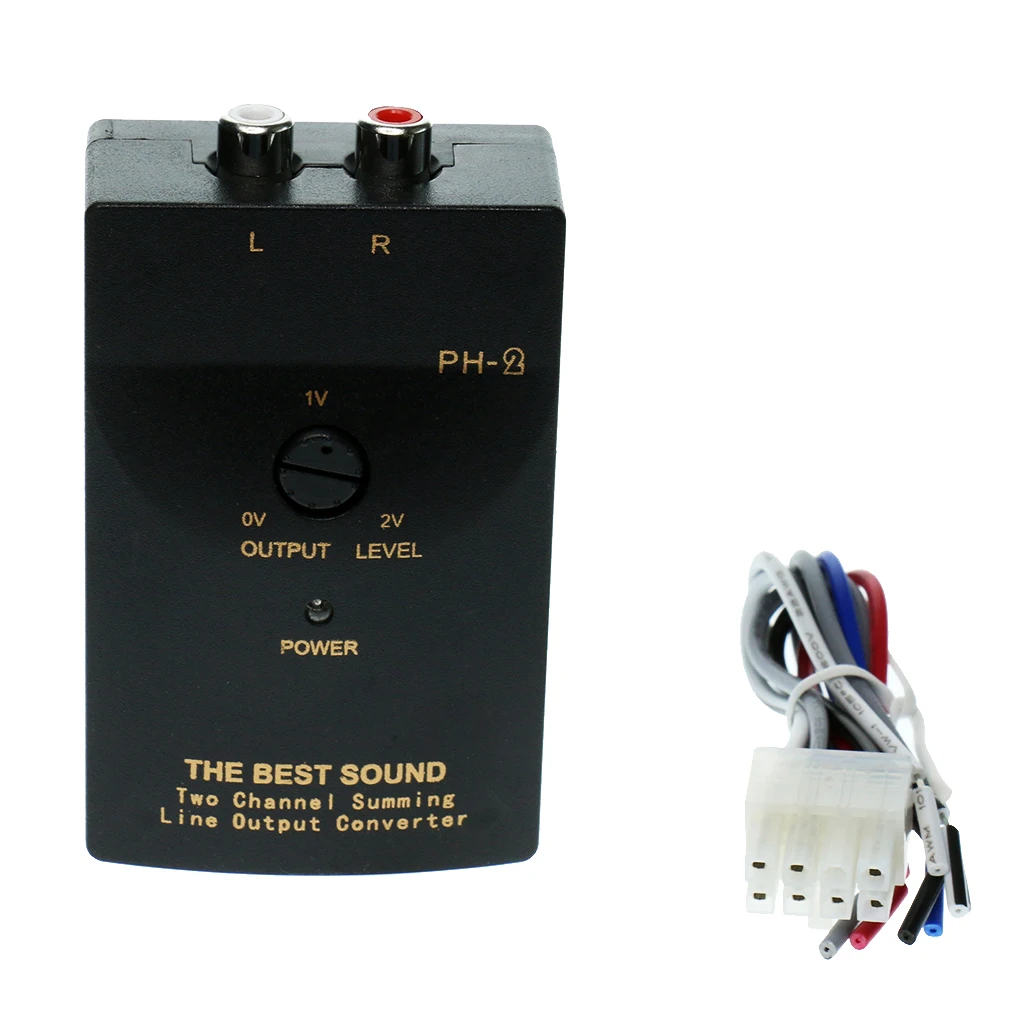 50W 1A Xe Một Phần Audio Loa Cao Đến Thấp Nước Đầu Ra Bộ Chuyển Đổi Adapter