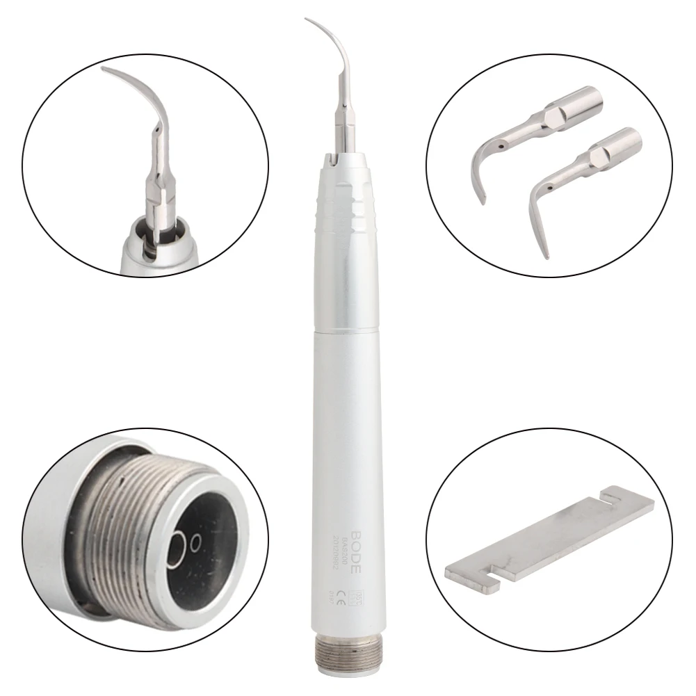 

Dental Air Scaler Handpiece Lab Sonic Perio Hygienist Scaling Borden 2 Hole B2 with 3 Tips T Model