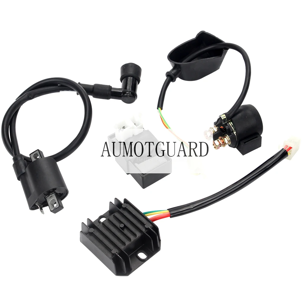 

Ignition Coil 6 Pin CDI Voltage Regulator Rectifier Solenoid Relay Kit For 150cc 200cc 250cc Engine Chinese ATV Quad Dirt Bike