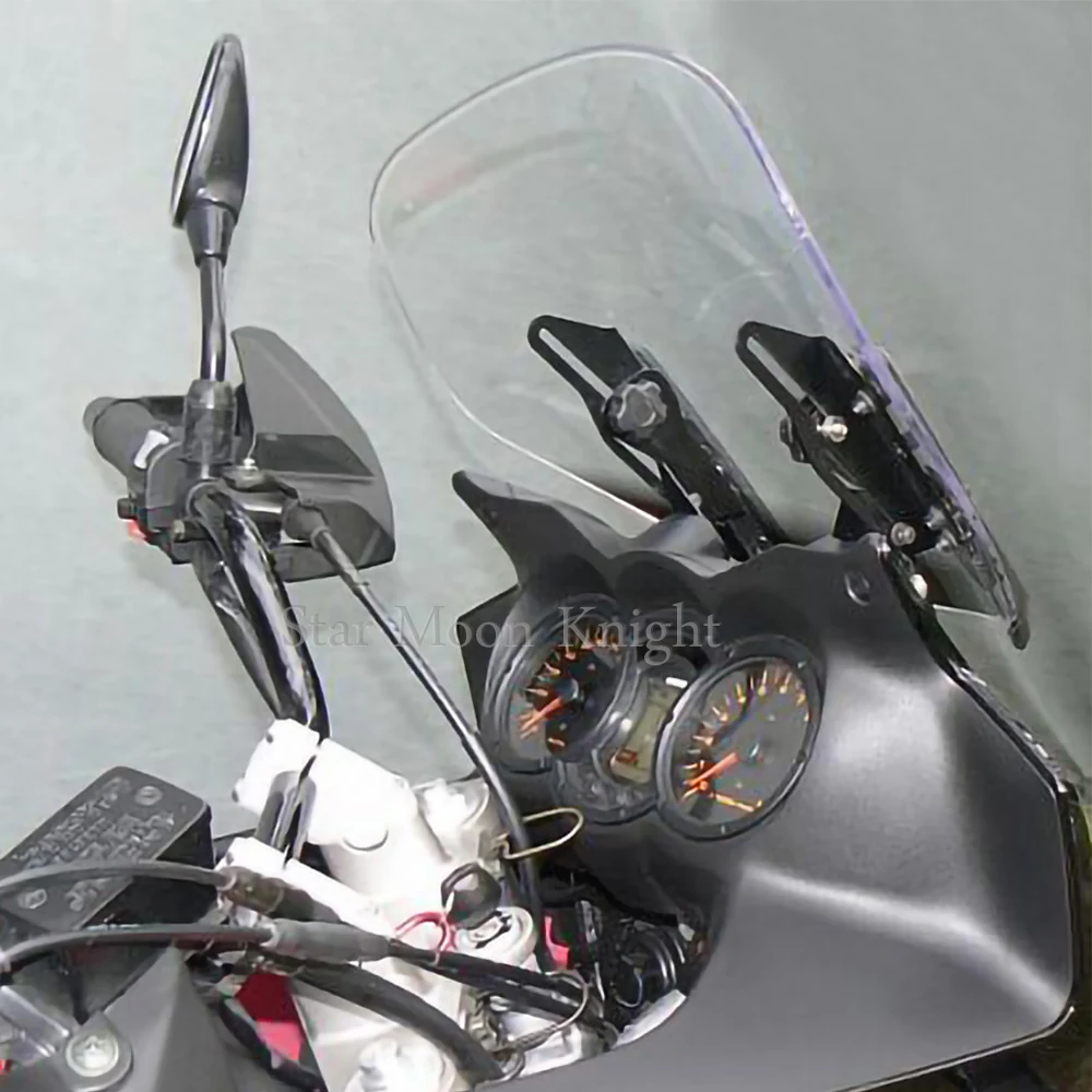 Čelního obrazovka adjusters CNC windshield držák podpora držák soupravy pro suzuki lt vstrom DL1000 v-strom DL650 DL 650 1000