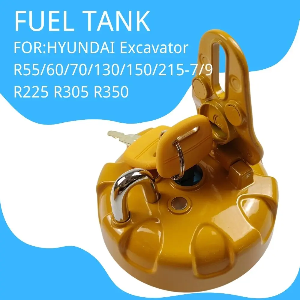 Fuel Tank Cover for HYUNDAI Excavator R55/60/70/130/150/215-7/9 R225 R305 R350 Cap Guard Against Theft Spare Parts Accessories