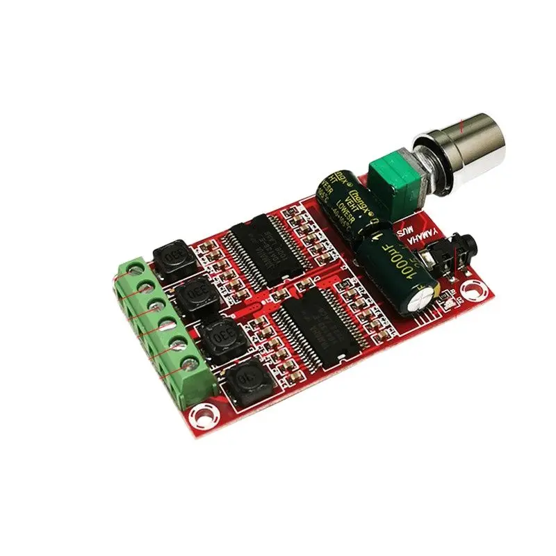 Placa de amplificador de potência digital dupla-canal 2*20w chipset de núcleo duplo de alta resolução classe d placa de amplificador de áudio de alta definição