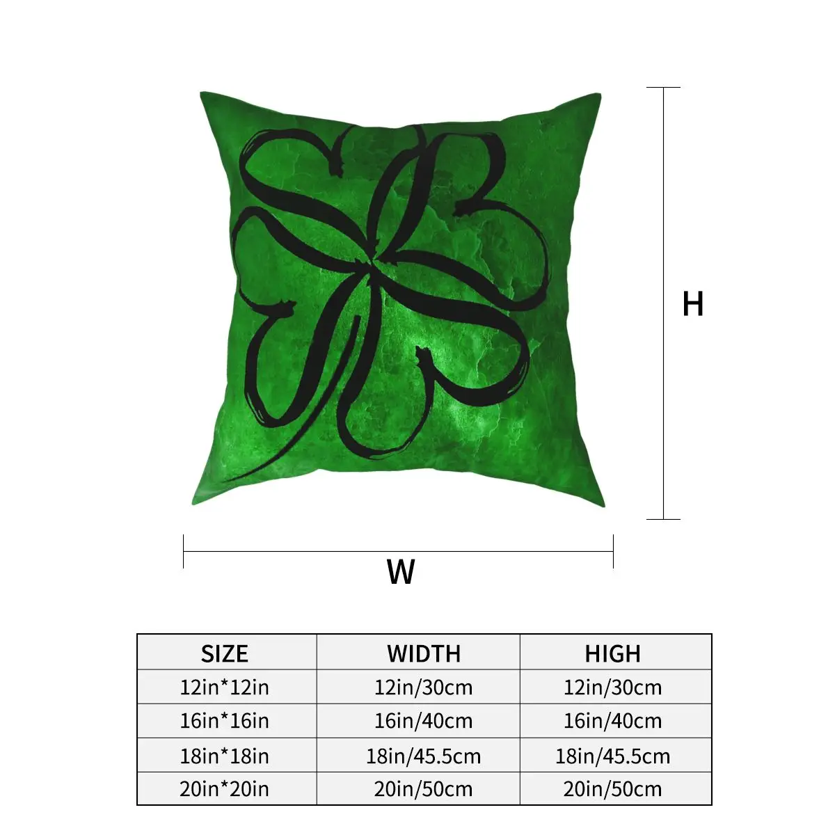 Saint St. Patrick's Day Shamrock Throw Pillow Cover Cushions for Sofa Irish Paddys Shamrock Leprechaun Clover Pillowcase