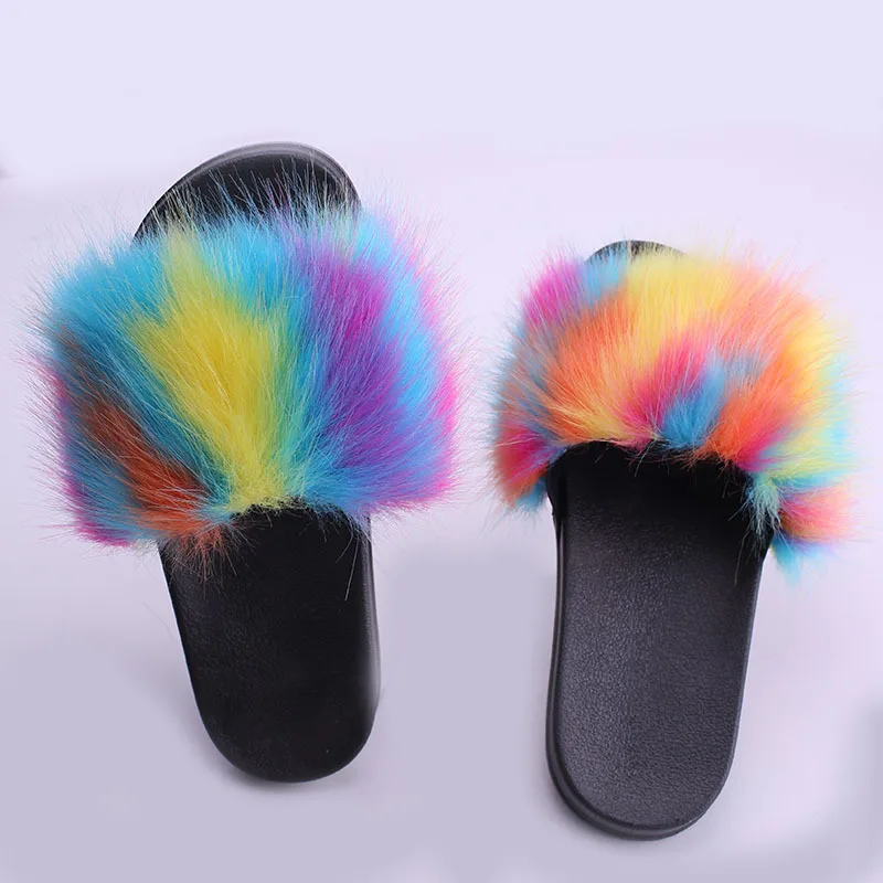 

Fur Womens Slides Sandal Women Summer Slides