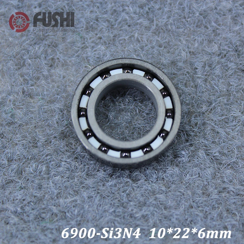 

6900 Full Ceramic Bearing ( 1 PC ) 10*22*6 mm Si3N4 Material 6900CE All Silicon Nitride Ceramic 6900 Ball Bearings