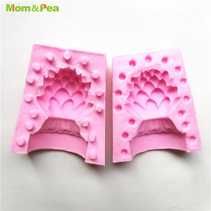 MPA2154 Buddhist Lotus Shaped Silicone Mold Gum Paste Chocolate Ornamental Fondant Mould Cake Decoration Tools