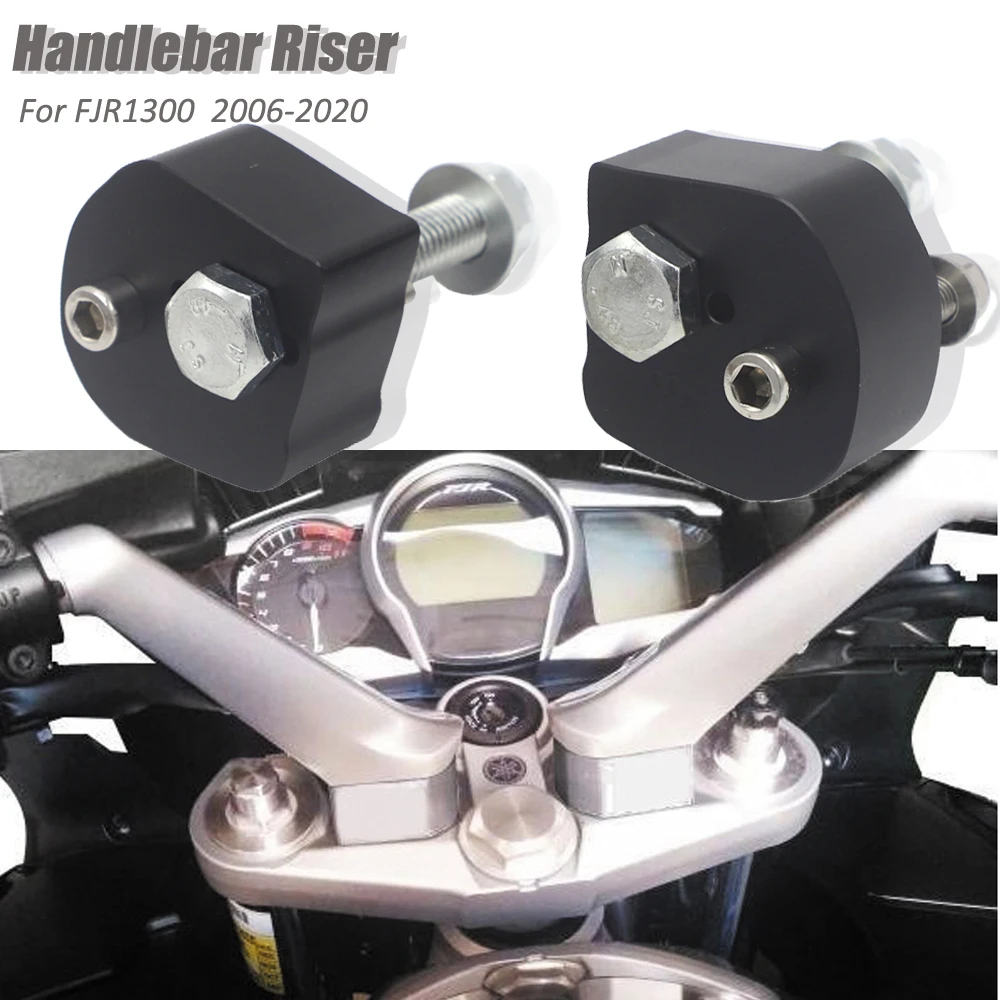 Handlebar Riser for Yamaha FJR1300 FJR 1300 2006-2019 2018 2017 2016 2015 2014 2013 2012 2011 2010 Silver Motorcycle Accessories