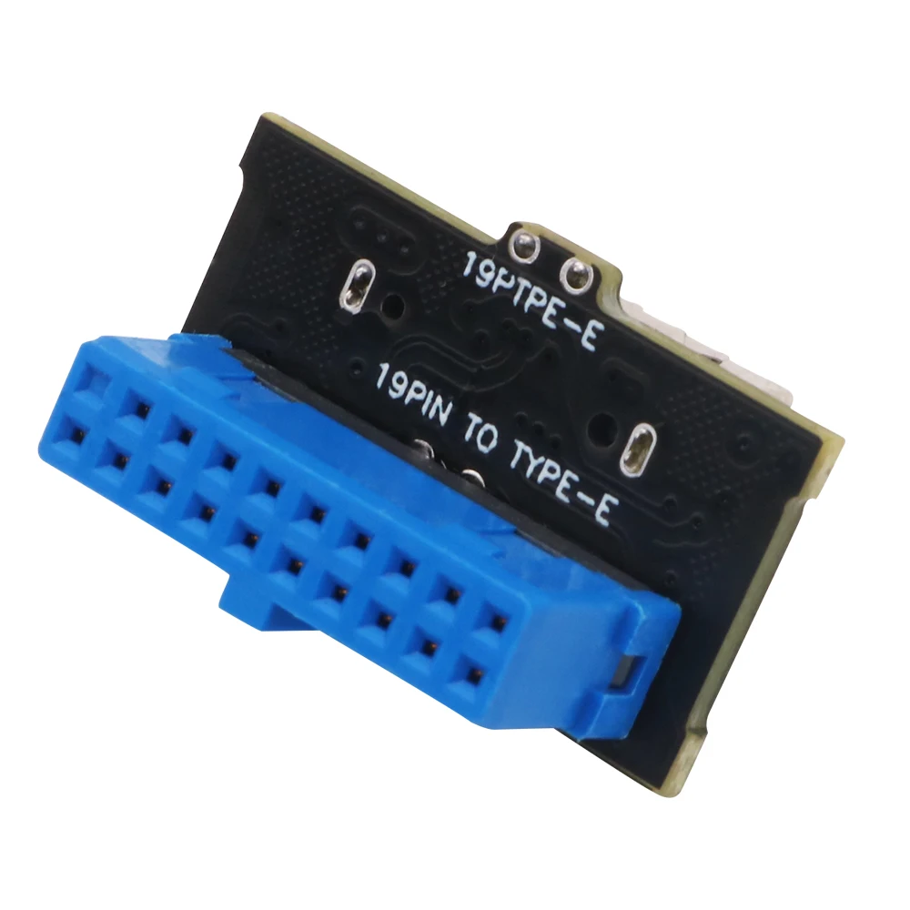 

USB 3,0 Внутренний 19Pin заголовок USB 3,1 Type-C 20 ПИН-кода E адаптер 19pin к TYPE-E карты для Тип USB-C Порты и разъёмы спереди Панель разъем