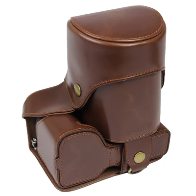 Retro Color Luxury Digital Camera PU Leather Case Genuine leather Bag box For sony A6600 Protective sleeve Cover Battery Opening