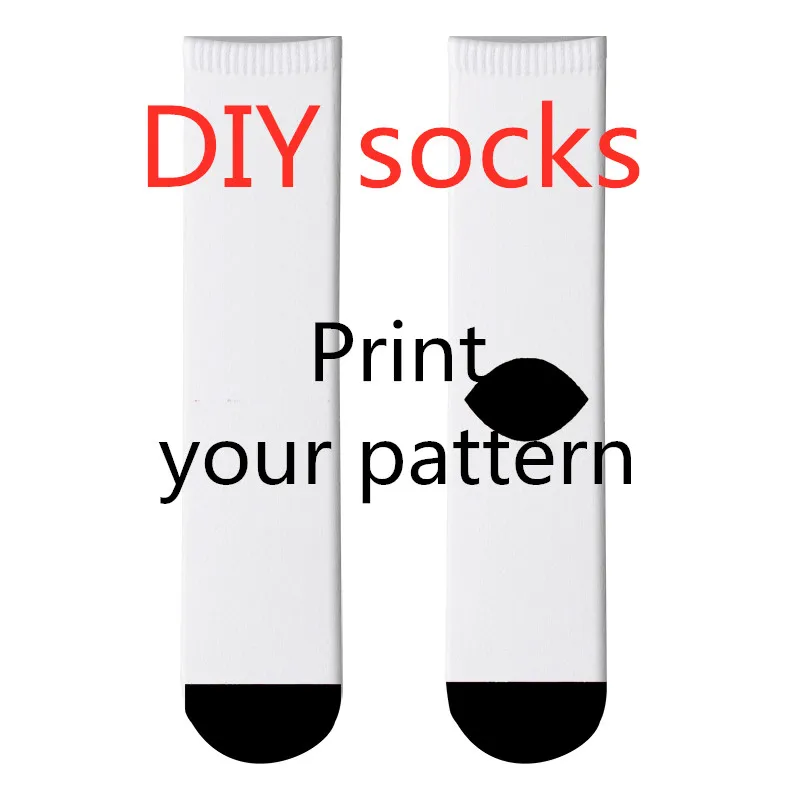 Hot Factory Custom Long Socks Fashion 3D Print Logo Design Character Landscape Men Women Casual Winter Warm Calf Socks For Gift