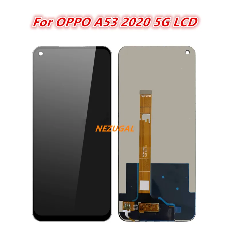 

100% Tested For OPPO A53 2020 LCD Display Touch Screen Digitizer Assembly Replacement For 6.5" Oppo A53 5G CPH2127 LCD