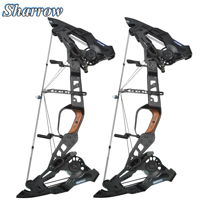 

32'' Compound Bow Professional Slingshot Hunting 21.5-80lbs Archery Steel Ball Dual Purpose IBO 460FPS For Shooting Accessories