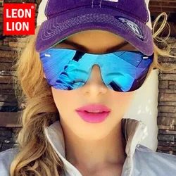 LeonLion occhiali da sole Vintage senza montatura donna occhiali da vista quadrati donna/uomo occhiali di marca di lusso donna marca Oculos De Sol Feminino