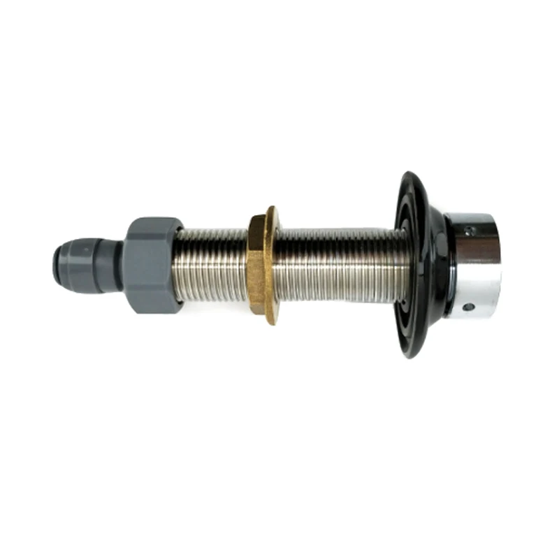 KegLand Nukatap 100mm długi trzon pasuje do piwa kran do warzenia piwa 304 ze stali nierdzewnej (Duotight 8mm (5/16) X 5/8 Cal kobiet)