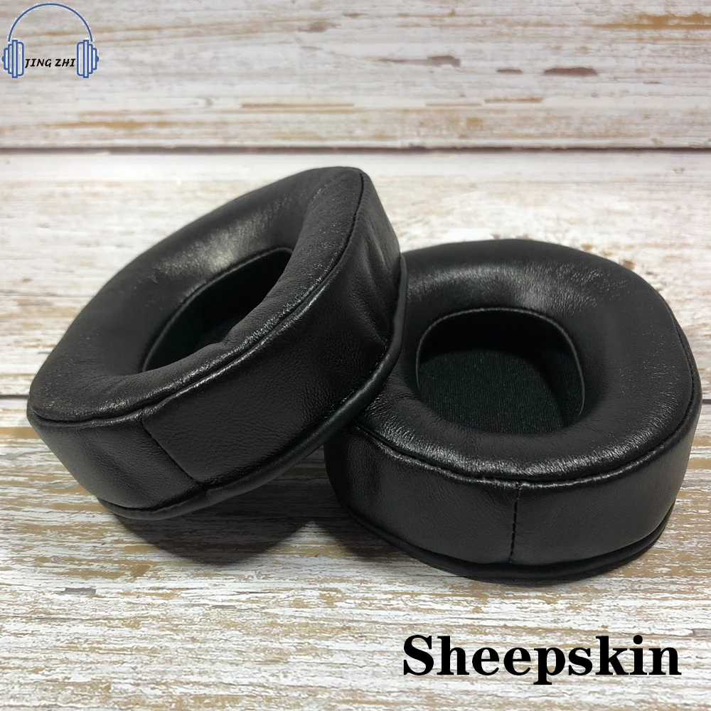 Aplicar ao áudio technica ath msr7 ws990bt m50x m20x m40x m70x m30x fones de ouvido substituir almofada de orelha de pele de carneiro capa de ouvido de couro genuíno