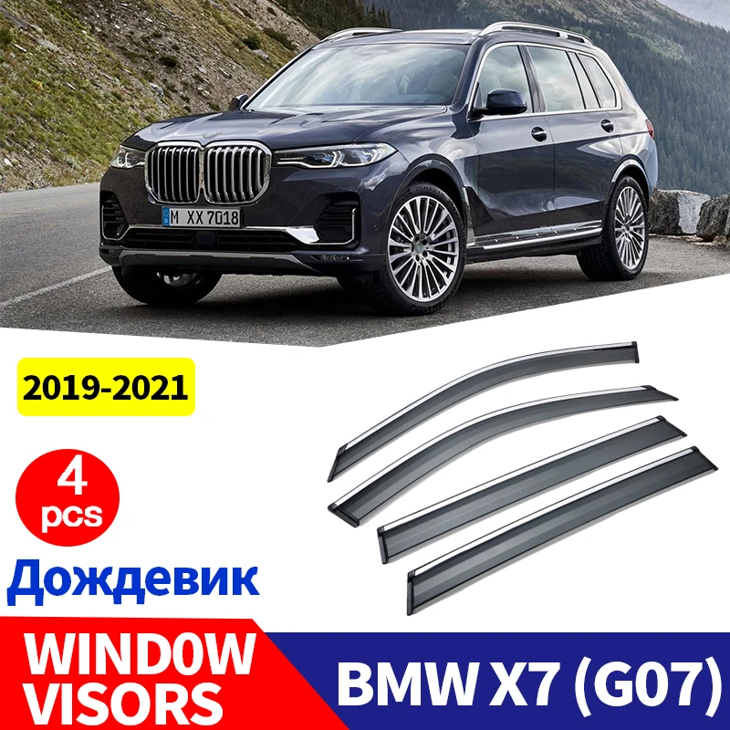 

FOR BMW X7 G07 WINDOW VISORS Smoke Weather Shield Window Visor Sun rain Deflector sun Car Rain Guard Accessories Auto Styline