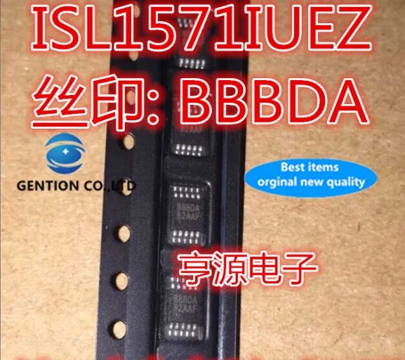 5 piezas ISL1571 ISL1571IUEZ Pantalla de seda: BBBDA MSOP10 en stock 100% nuevo y original