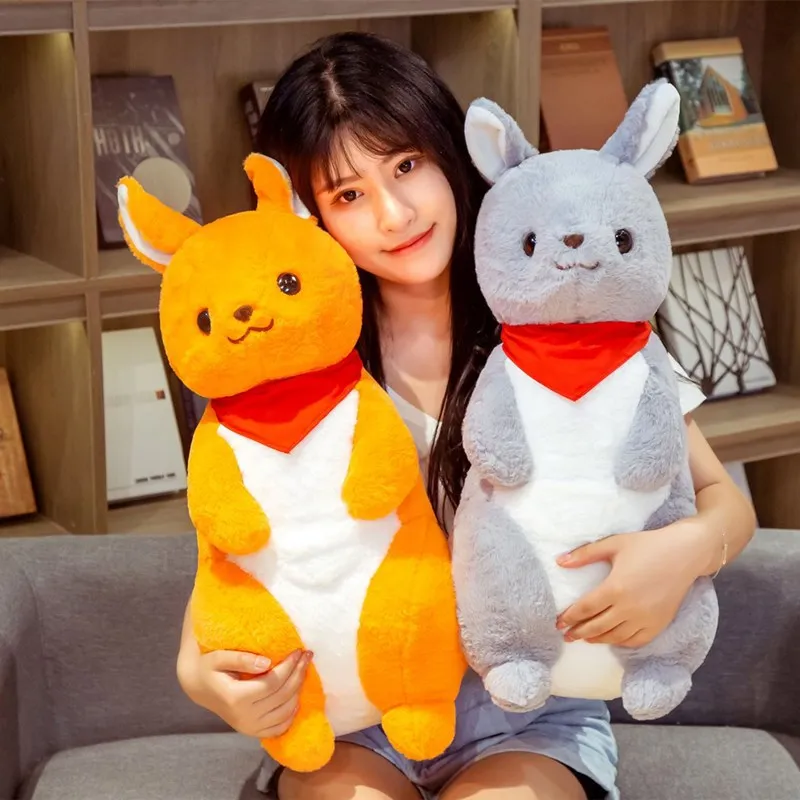 

New Cute Plush Toy Animal Kangaroo Soft Filled Plush Stuffed Doll Baby Toy Home Sofa Decoration Kids Children Plush Toys Gift