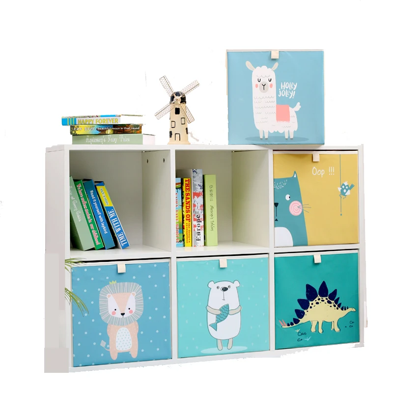Caja plegable de almacenamiento con dibujos animados para niños, contenedores para almacenar y organizar cajones de armario, ropa, juguetes, 2020