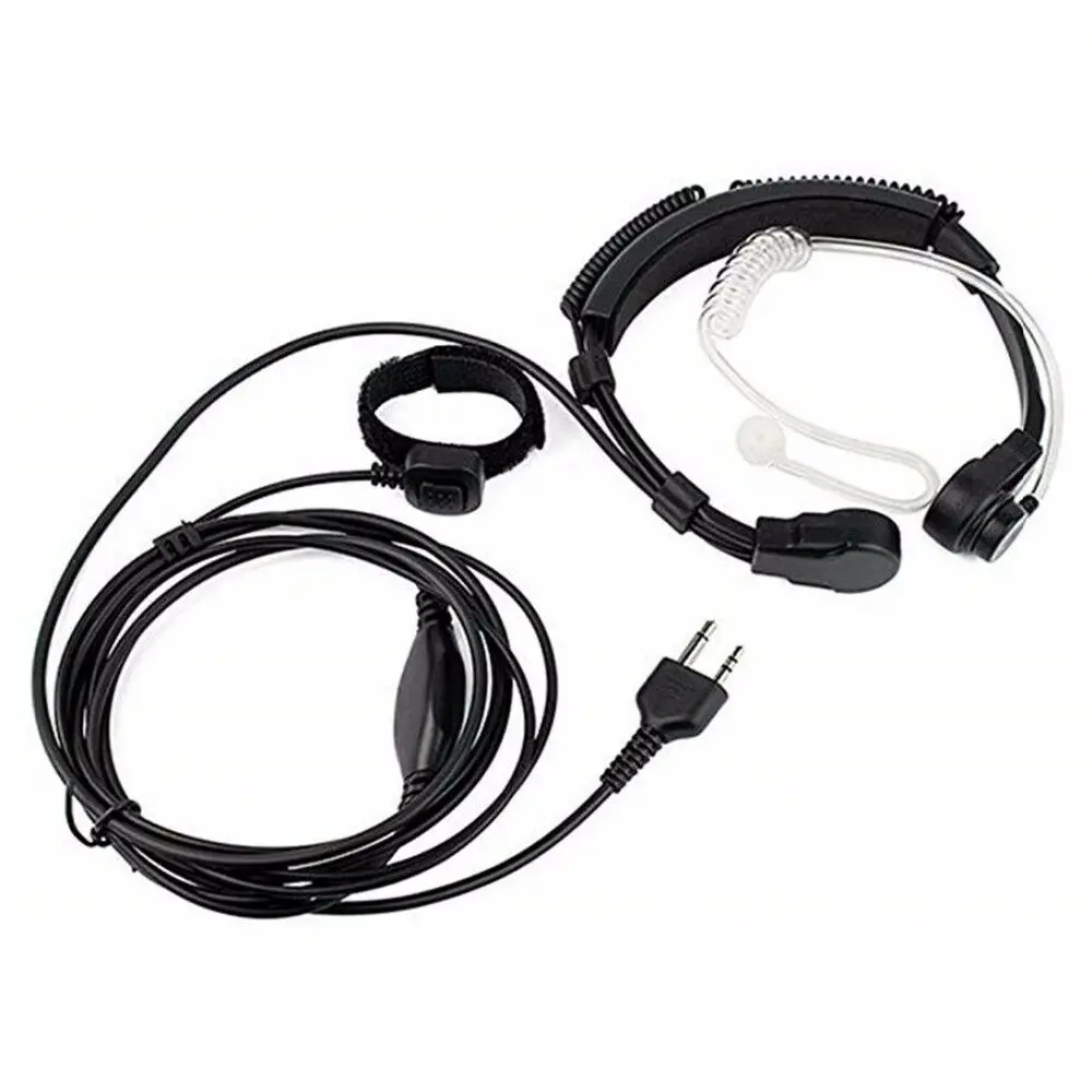 

Oppxun Military Throat Microphone Headset Earpiece Mic PTT for Midland Radio G5 G7 G9