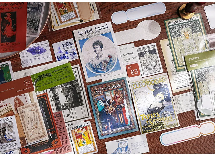 40pcs/lot Memo Pads Sticky Notes Vintage Ins series Paper diary Scrapbooking Stickers Office School stationery Notepad