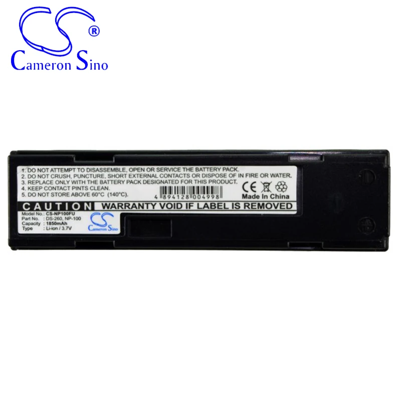 بطارية CameronSino لـ Fujifilm DS260 DX-9 FINEPIX MX-600 MX-500 MX-600X MX-600 Zoom MX-700 تناسب بطارية الكاميرا JVC DDNP-100