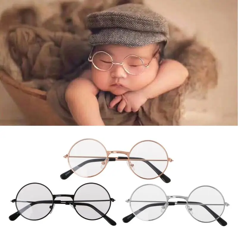 

Newborn Baby Girls Boys Flat Glasses Photography Props Gentleman Studio Shoot