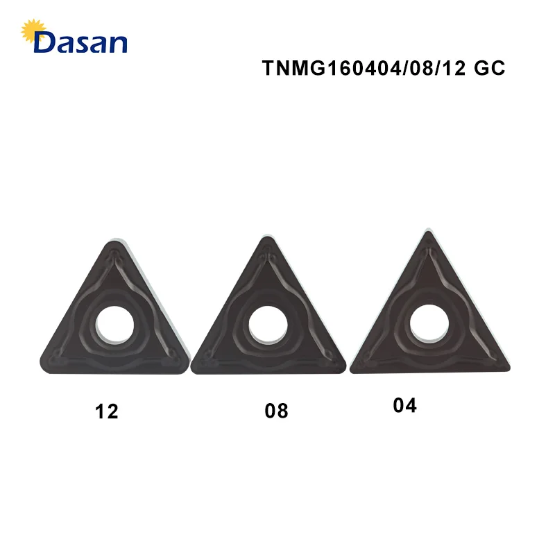 10PCS TNMG160412 GC Solid Carbide Inserts TNMG120404 Turning Tool Knife Blades Cutting CNC Tools Lathe Cutter for Steel Quenched