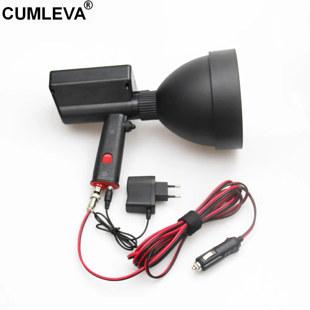 Rechargeable USA Imported CREE 60W LED Hunting Spotlight Ultra Bright 2500LM LED Hunting Light 150MM 12V LED Hunting Lamp