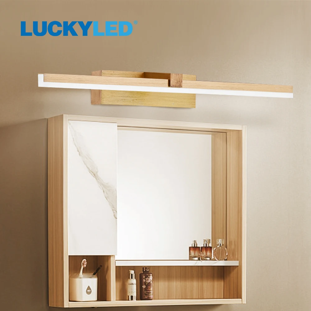 LUCKY LED Wall Lamp Bathroom Mirror Light 220v 110V 8W 12W 16W 20W Wall Light Waterproof Vanity Light Fixtures Indoor Lighting