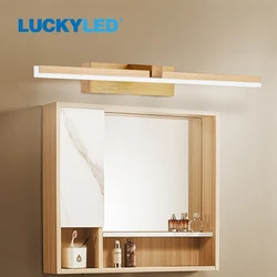 Şanslı LED duvar lamba banyo aynası ışık 220v 110V 8W 12W 16W 20W duvar ışık su geçirmez Vanity aydınlatma armatürleri iç mekan aydınlatması