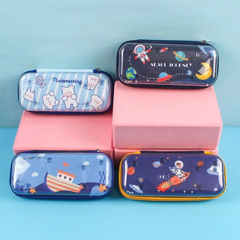 Creativity Balance beads EVA cute pencil case school stationery box Cartoon pen case kid pencil bag gifts student pencil box big