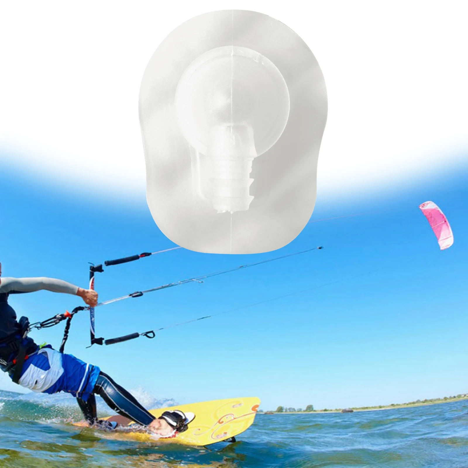 TPU Kitesurfing Kite Non-Return Inflate Valve without Self Stick for Repair