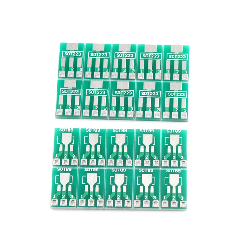 10pcs SOT89 SOT223  to DIP Transfer Board DIP Pin Board Pitch Adapter