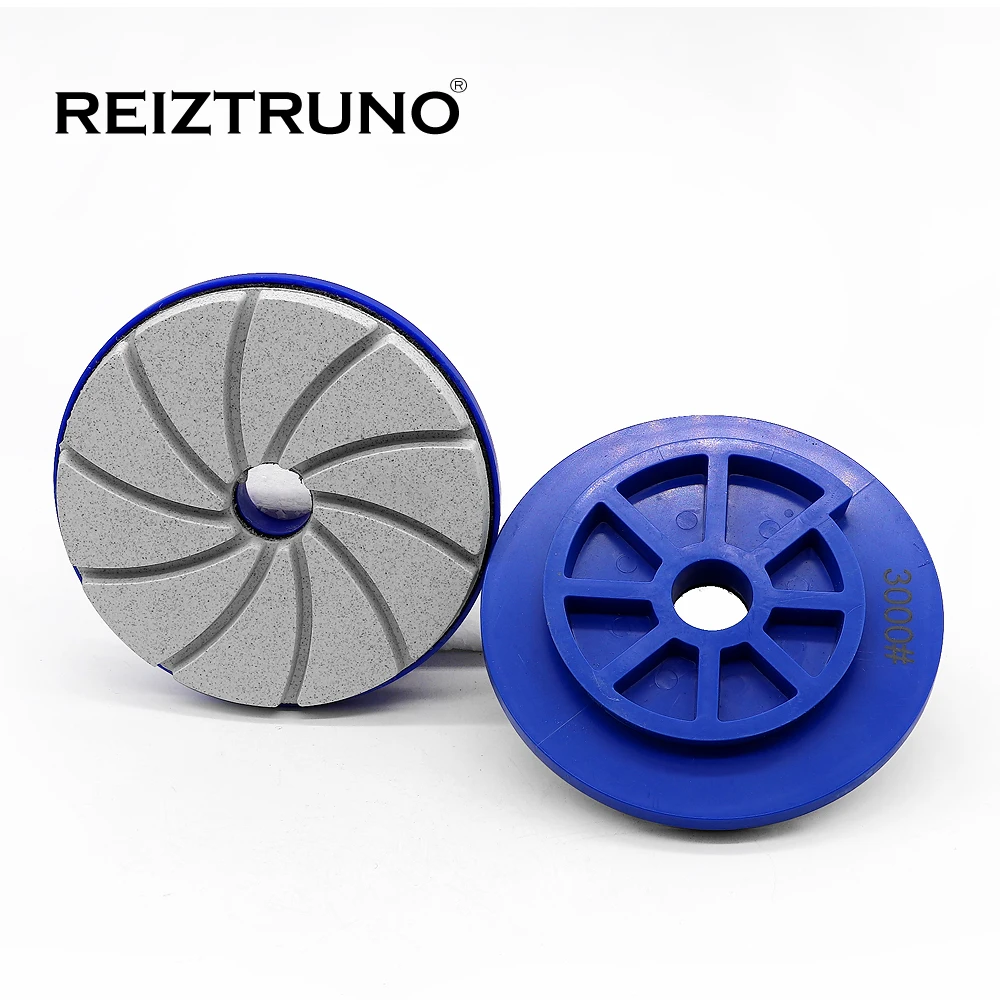 1ชิ้น Reiztruno 100/125/150มม.ขอบแผ่นขัดสำหรับขัดหินตรงและ Beveled Edge Snail Lock Attachment,ใช้เปียก